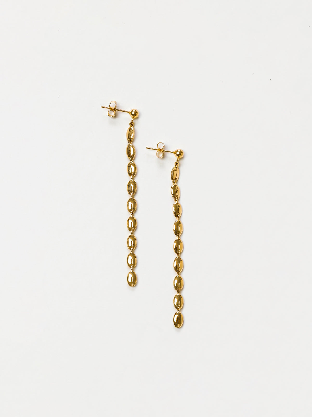 Grain Drop Earrings Gold