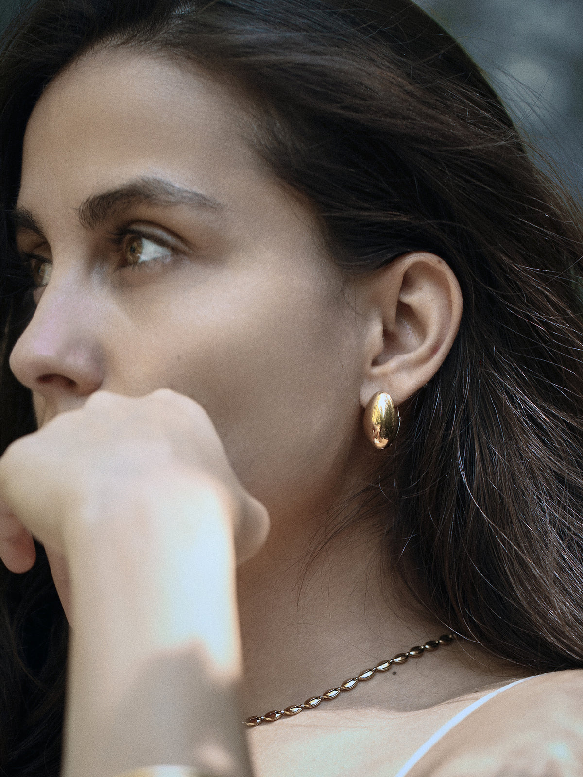 Egg Earrings Gold